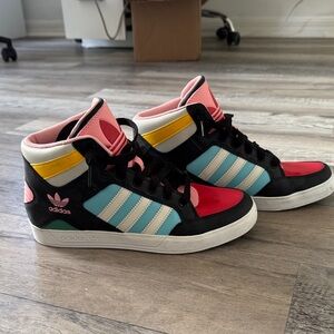 Adidas Kids' Colorful High-Top Sneakers